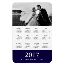 Mörk Rand | Elegant 2017 Fotokalender Magnet