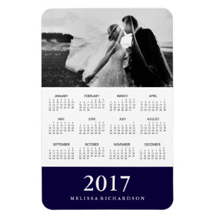 Mörk Rand Elegant 2017 Fotokalender Magnet