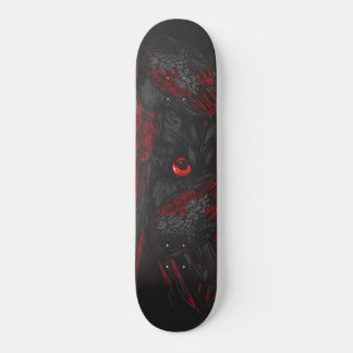 Mörk Raven Crimson Eye Street Art Skateboard