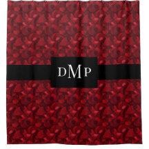 Mörk Red Abstrakt Löv Mönster
