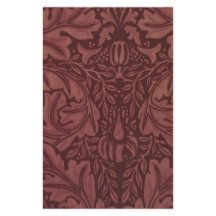 Mörk Red Acanthus Löv (av William Morris)