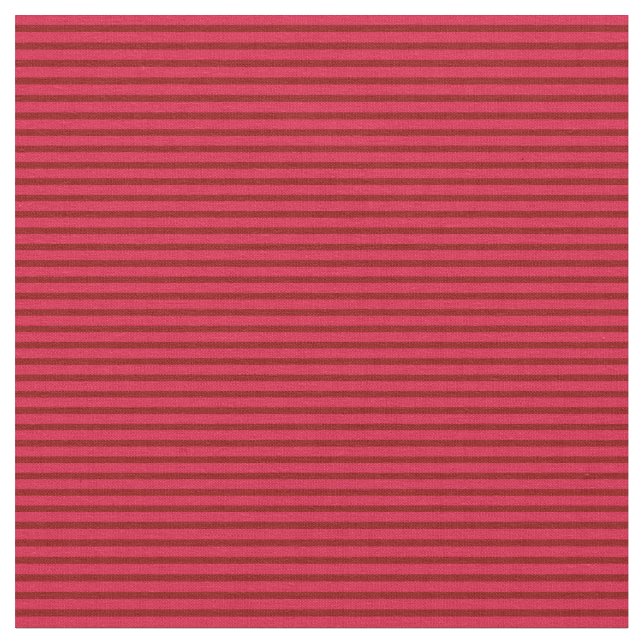 Mörk Red and Crimson Rand/Linjer Mönster Tyg (Närbild)