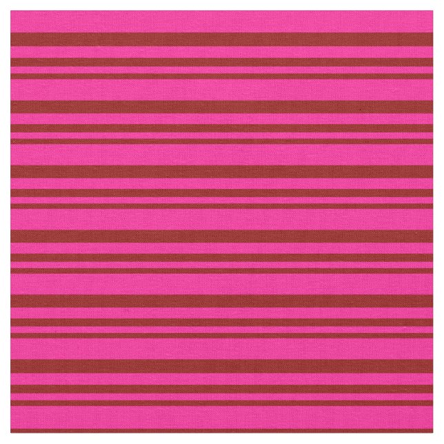 Mörk Red and Deep Rosa Färgad Mönster Tyg (Närbild)
