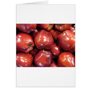 Mörk Red Apples Hälsningskort