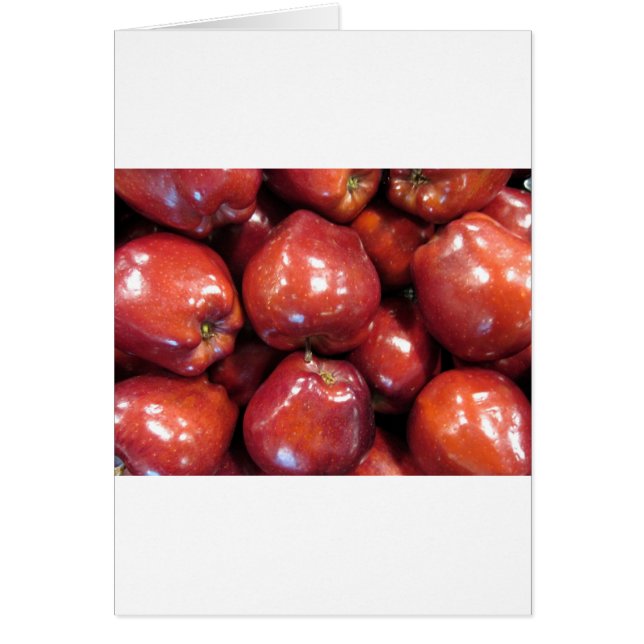 Mörk Red Apples Hälsningskort (Framsidan)