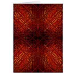 Mörk Red Black Mönster Hälsningskort