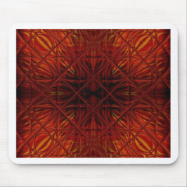 Mörk Red Black Mönster Musmatta