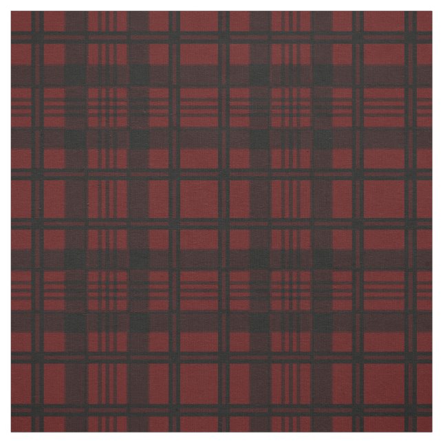Mörk Red & Black Play Mönster Fabric Tyg (Provkarta)