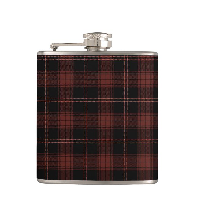 Mörk Red, Black Play (Tartan) Mönster Fickplunta (Framsidan)