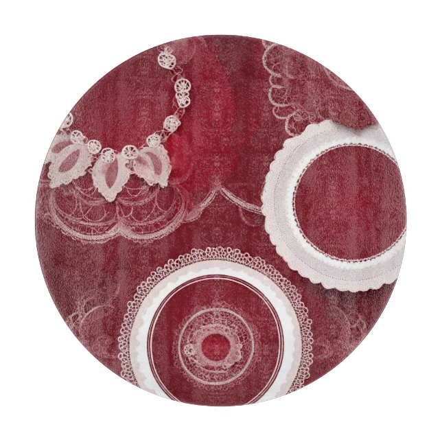 Mörk Red Blommigt AI art (Framsidan)