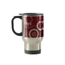 Mörk Red Blommigt AI art