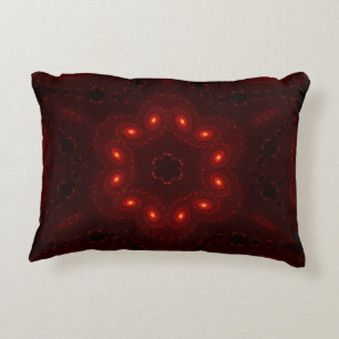 Mörk Red Burgandy Gothic Snöre Snowflake Prydnadskudde