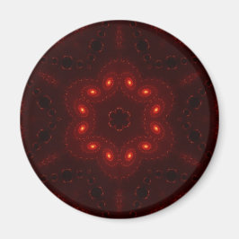 Mörk Red Burgundy Gothic Snöre Snowflake Magnet