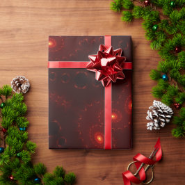 Mörk Red Burgundy Gothic Snöre Snowflake Presentpapper