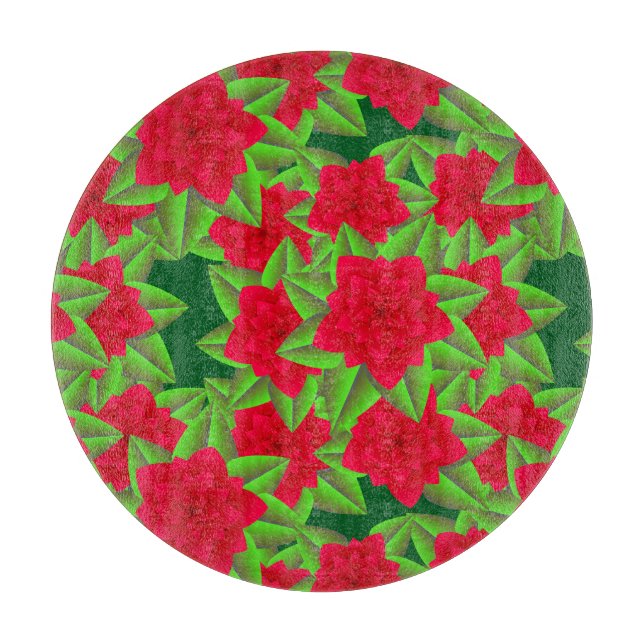 Mörk Red Camellias och Grönt Löv (Framsidan)
