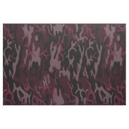 Mörk Red Camo Tyg