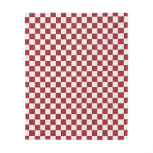 Mörk Red Cream Checkated Mönster