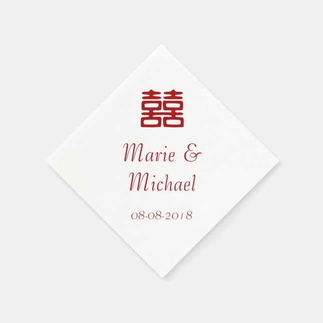 Mörk Red Dubbla Happity - Elegant Pappersservett (Hörn)