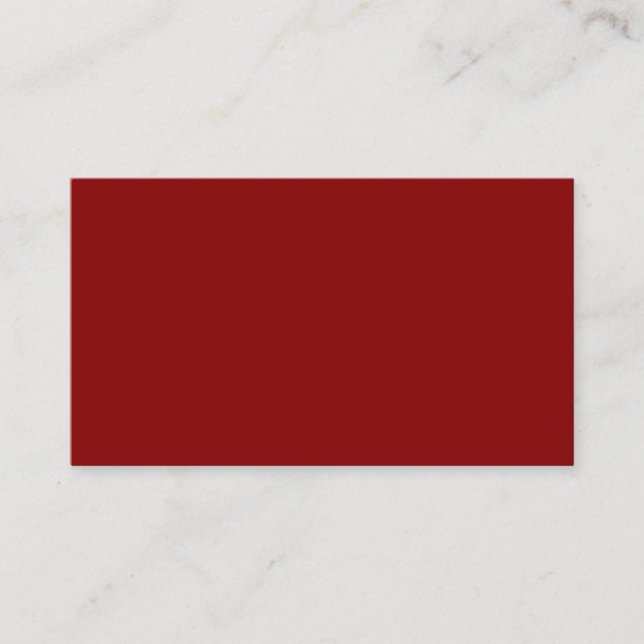 Mörk Red (färg i fast form)  Visitkort (Framsida)