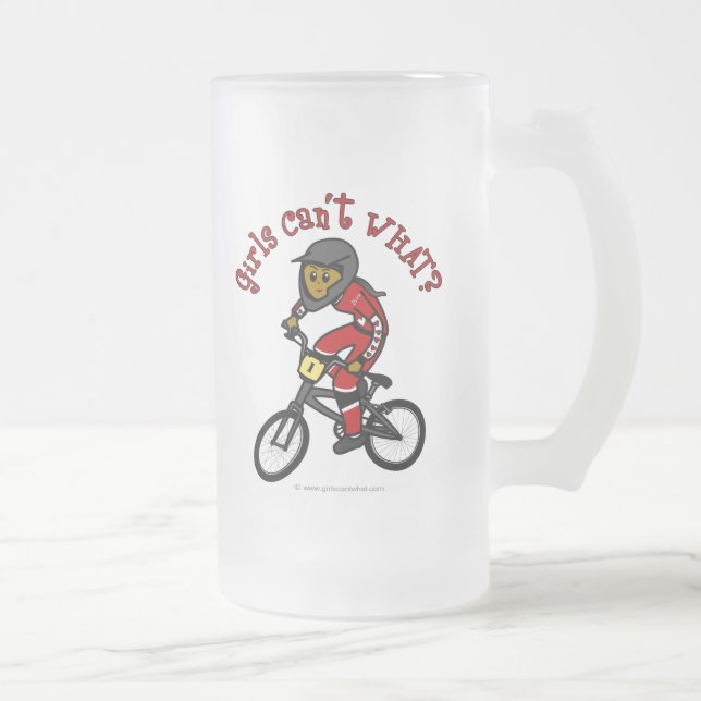 Mörk Red Girls BMX Frostat Ölglas (Höger)