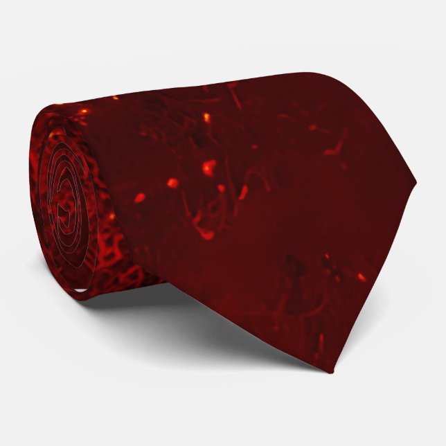 Mörk Red Glitter mousserande Bröllop Neck Tie Slips (Rullad)