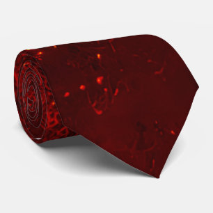 Mörk Red Glitter Sparkling Neck Tie Bröllop Tie Slips