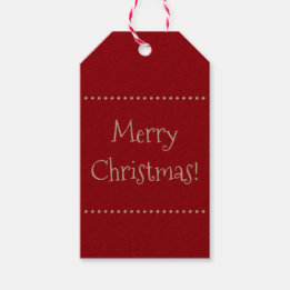 Mörk Red God jul Gift Märkres Presentetikett