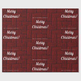 Mörk Red God jul Wrapping Papper Presentpapper