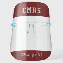 Mörk Red Grått School Teacher Skript Ansikte Shiel