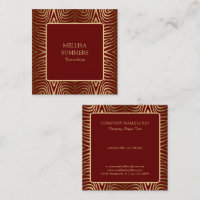 Mörk Red & Guld Zebra ränder Mönster