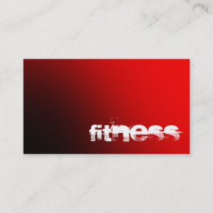 Mörk Red Light Fitness Sport Affärskort Visitkort