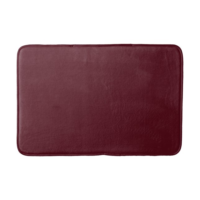 Mörk Red Maroon Burgundy Solid Färg Badrumsmatta (Framsidan)