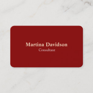 Mörk Red Modern Kreativ Elegant Visitkort