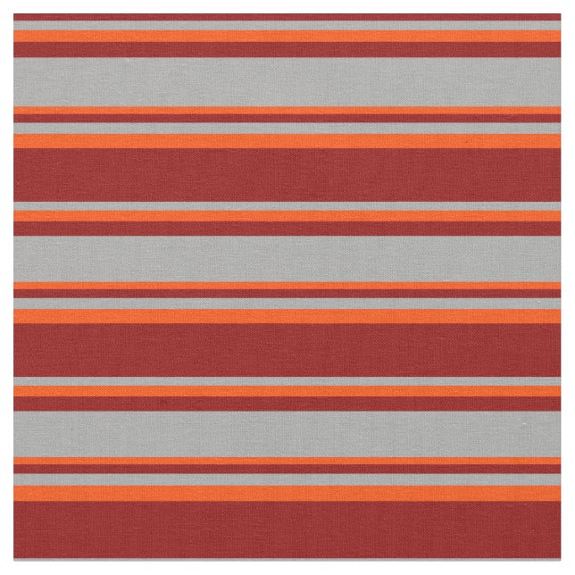Mörk Red, Mörk Grått & Red Färgad Mönster Tyg (Närbild)