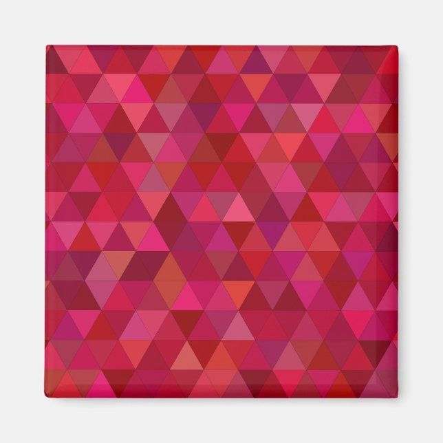 Mörk Red Mosaic Magnet (Framsidan)