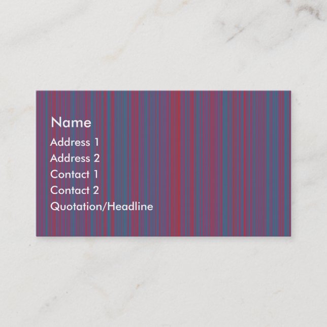 Mörk Red och Blue Linjer Visitkort (Framsida)