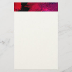Mörk Red och Lila Bold & Modern Abstrakt Brevpapper