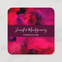 Mörk Red och Lila Bold & Modern Abstrakt