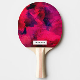 Mörk Red och Lila Bold & Modern Abstrakt Pingisracket