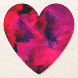 Mörk Red och Lila Bold & Modern Abstrakt Underlägg Papper