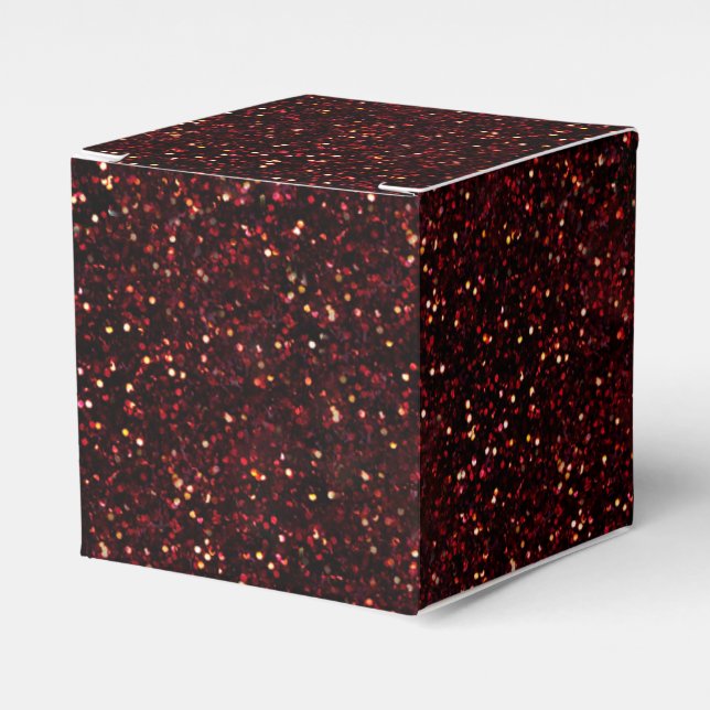 Mörk Red Ruby Glitter Presentaskar (Framsidan Sidan)