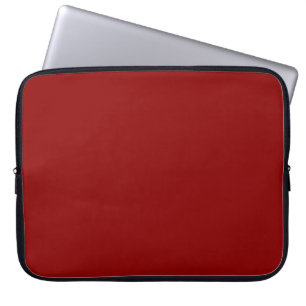 Mörk Red Solid Färg Laptop Fodral