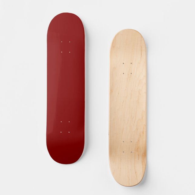 Mörk Red Solid Färg Mini Skateboard Bräda 18,5 Cm (Framsida)