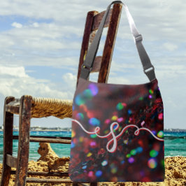 Mörk Red Sparkling Axelväska