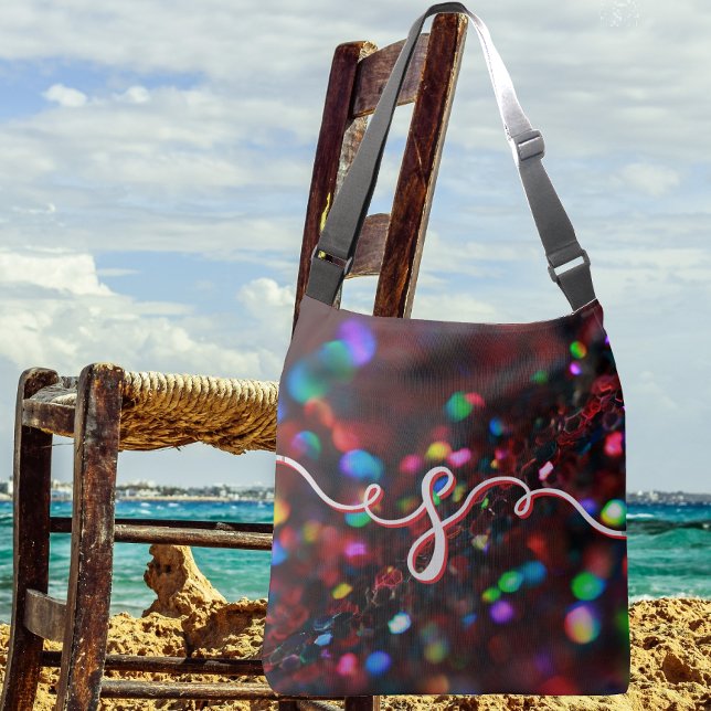 Mörk Red Sparkling Axelväska (Skapare uppladdad)