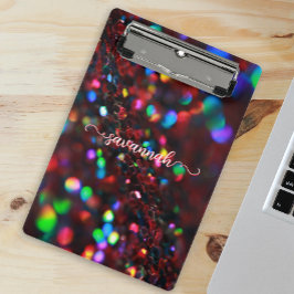 Mörk Red Sparkling Mini Clipboard