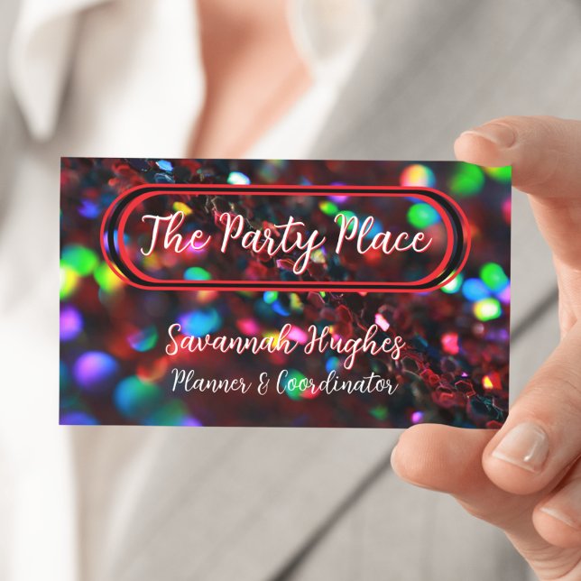 Mörk Red Sparkling Visitkort (Skapare uppladdad)