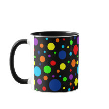 Mörk regnbågefläckmugg