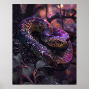 Mörk Regnbågssynlighet Poster med kokt färg