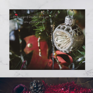 Mörk retro Julgran Poster